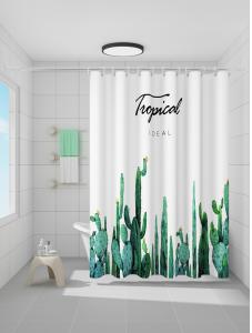 LinkHeart Waterproof Fabric, Thickened, Mold-Resistant, Complete Bathroom, Window Drapes, Partition, Shower,72x72inch