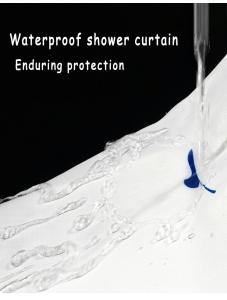 LinkHeart Waterproof Fabric, Thickened, Mildew-Resistant, Complete Bathroom Ensemble, No-Drill, 72x72inch